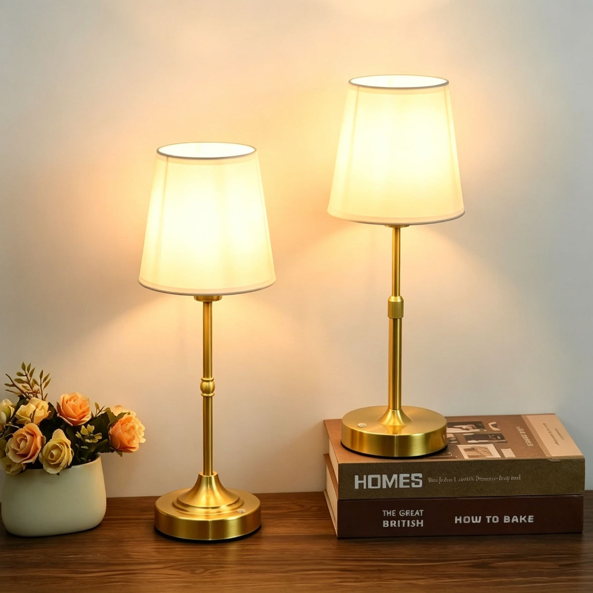 5200mAh Gold D1 Retractable Fabric Lamp | Christmas Premium Decor Gift