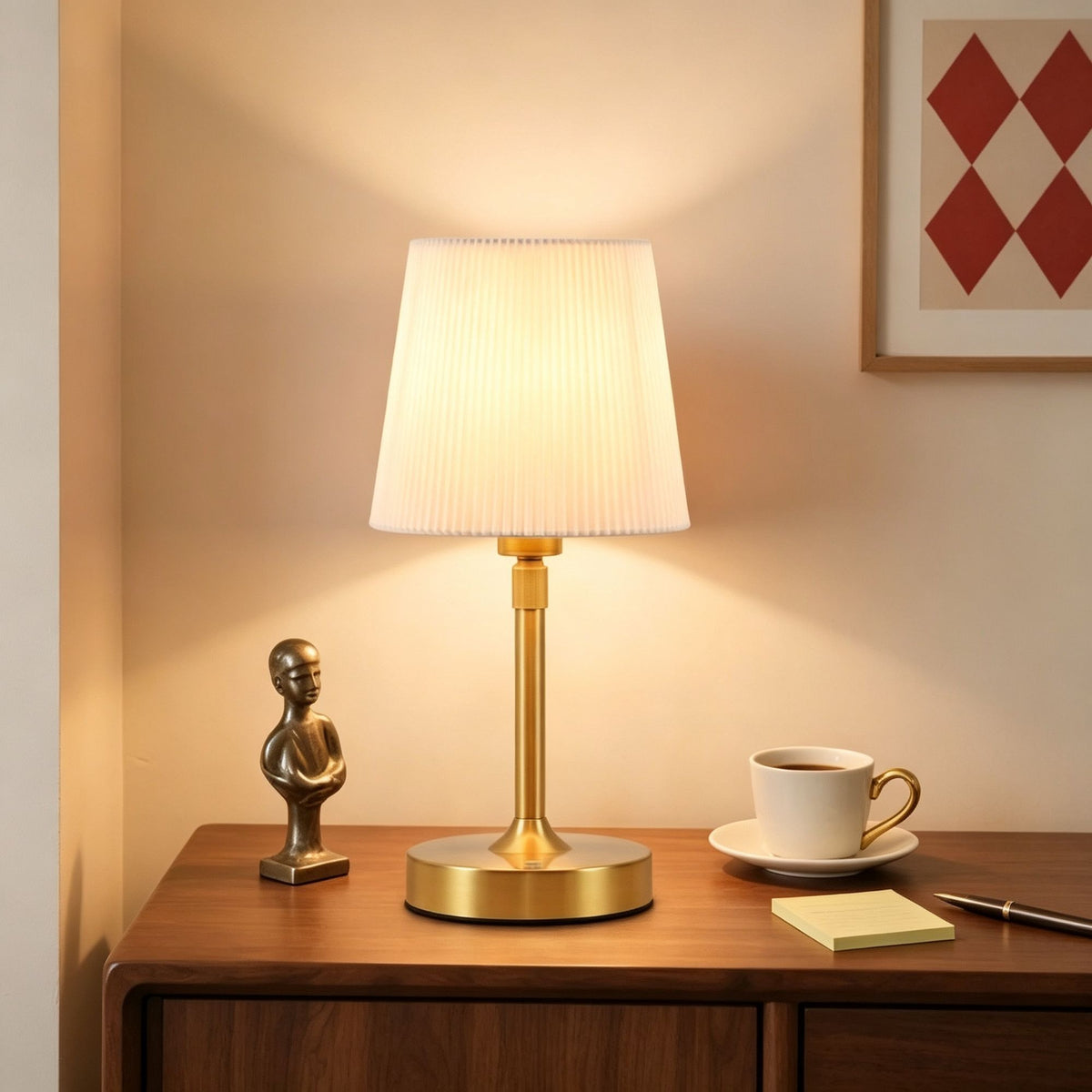 5200mAh Gold D1 Retractable Fabric Lamp | Christmas Premium Decor Gift