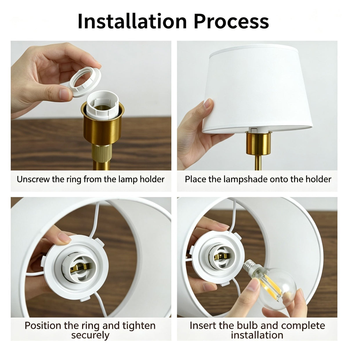 5200mAh Gold D1 Retractable Fabric Lamp | Christmas Premium Decor Gift
