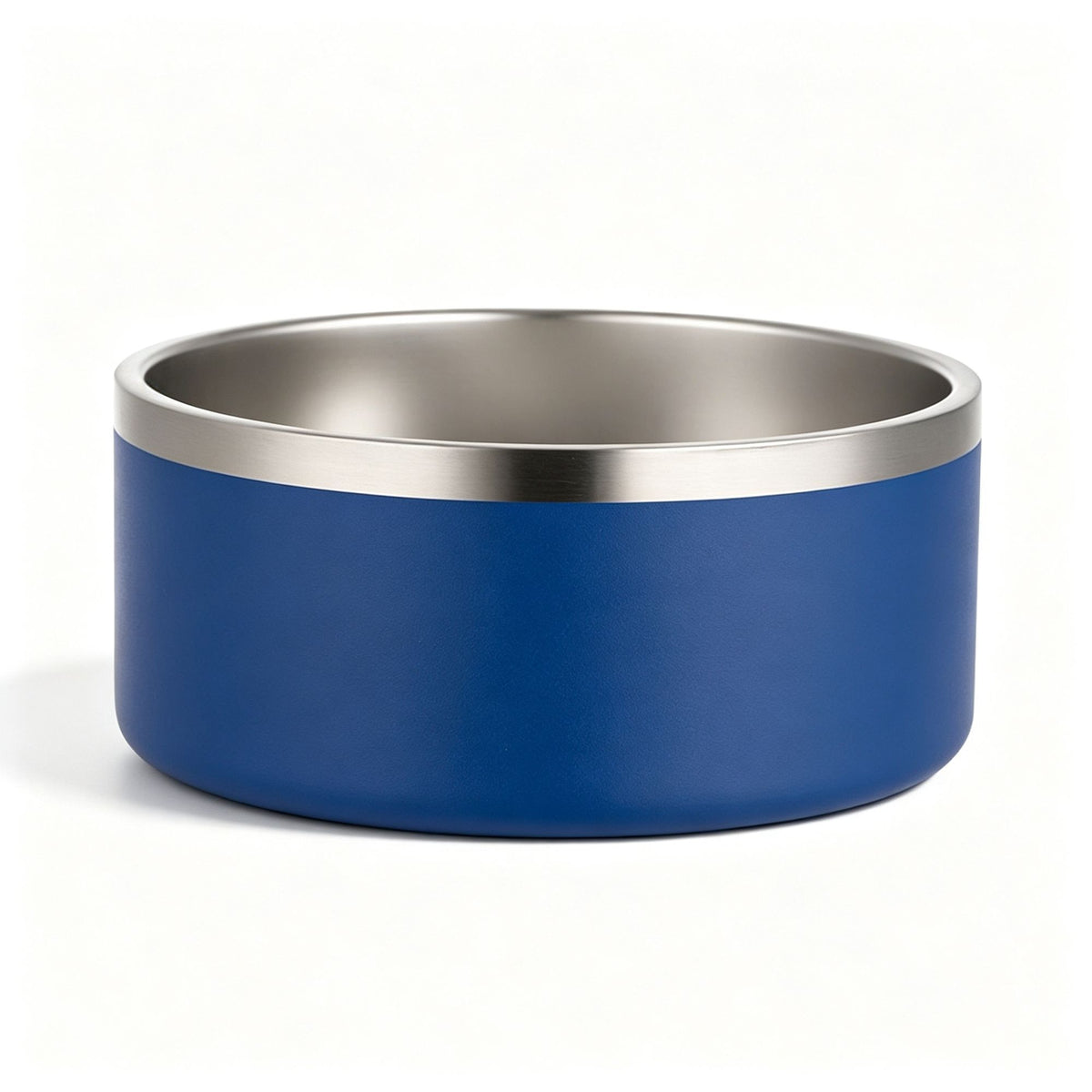 32oz 304 Stainless Steel Cat Dog Bowl | Double Thick Pet Water Bowl | Skid Resistant Base | Dark Blue | for Small Dogs & Cats | Christmas Premium Small Dish
