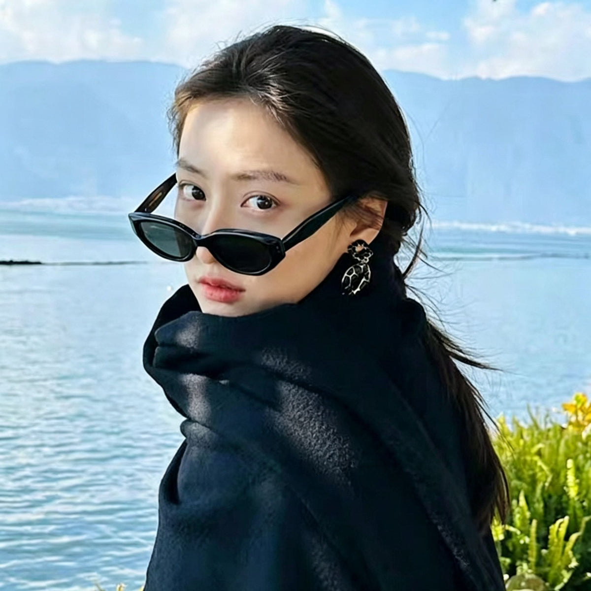 i1 Black Frame Gray Lens | UV400 Ultra-Light Sunglasses | Christmas Pressure-Free Gift | Feather-Light All-Day Wear Sun Glasses