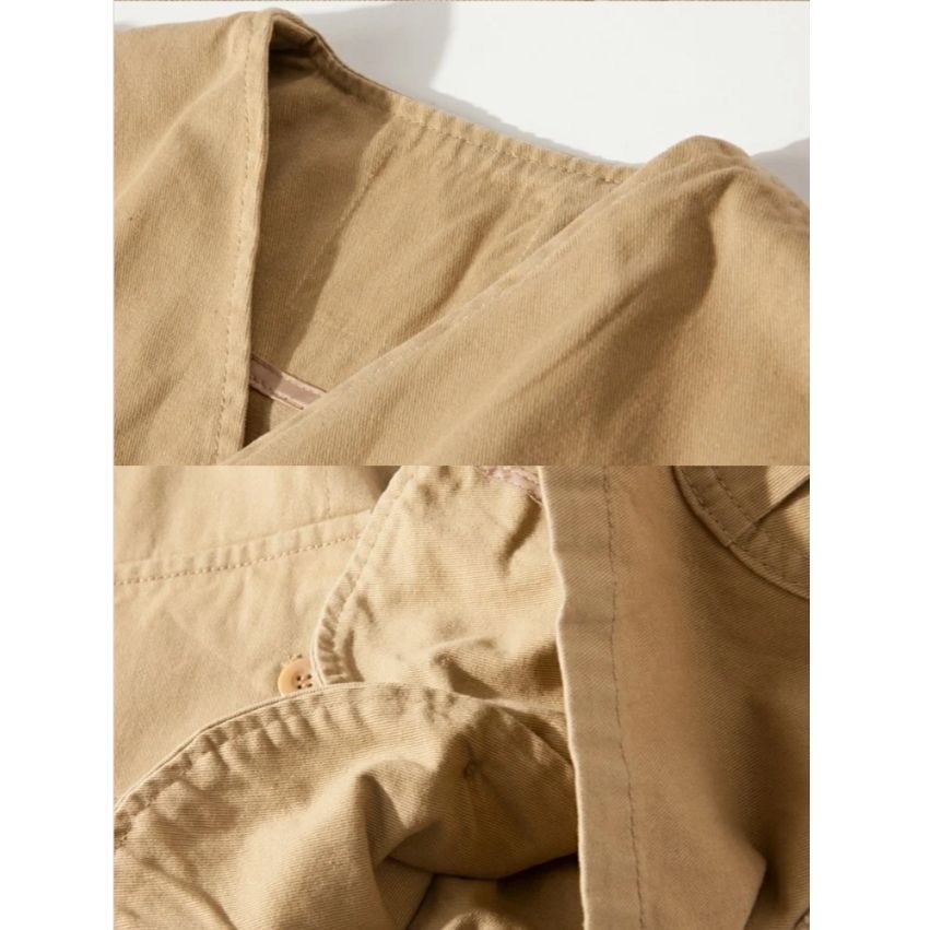 Khaki Size 3XL | Extra Roomy Work Vest | Christmas Inclusive Retro Gift | Unisex Ultra Loose Functional Sleeveless Jacket