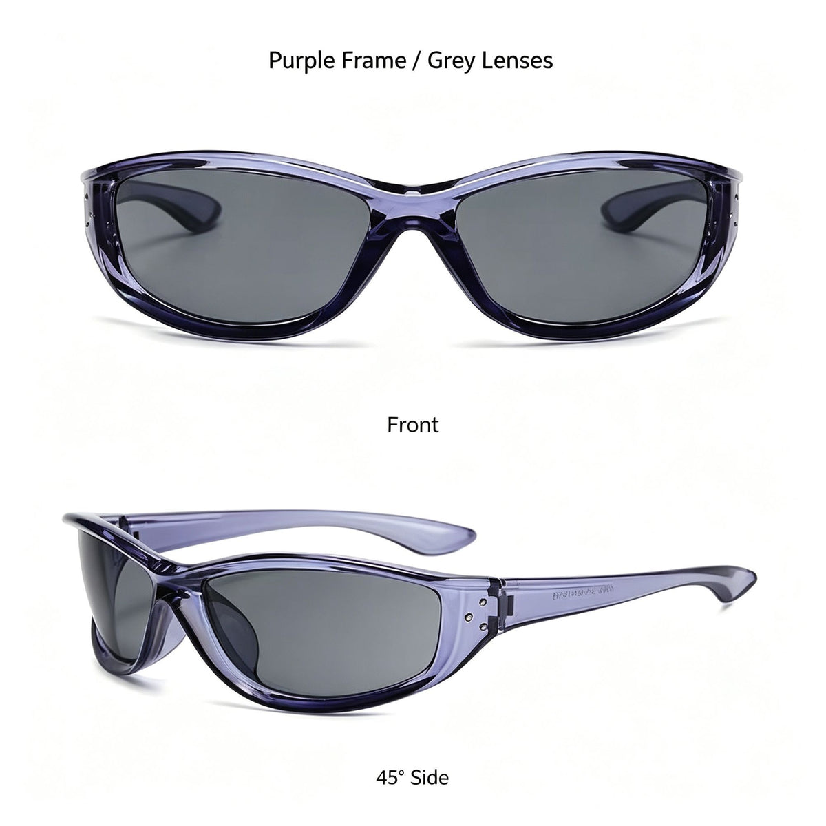 Blue Frame Dark Gray Lens | Y2K Icy Cyber Biker Sunglasses | Christmas Icy Future Vibe Gift | UV400 Protective Sleek Riding Beach Aesthetic Sun Glasses