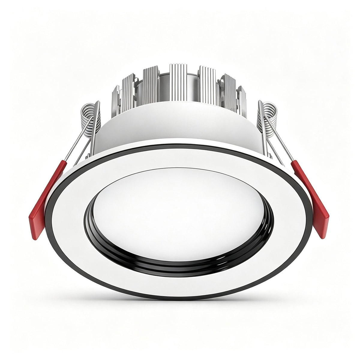 White Black 7W Cool White [Premium Thickened Aluminum] (Cutout 7-9cm) | Recessed LED Downlight | Christmas Premium Durable Gift | Thick Aluminum Sturdy Ceiling Light