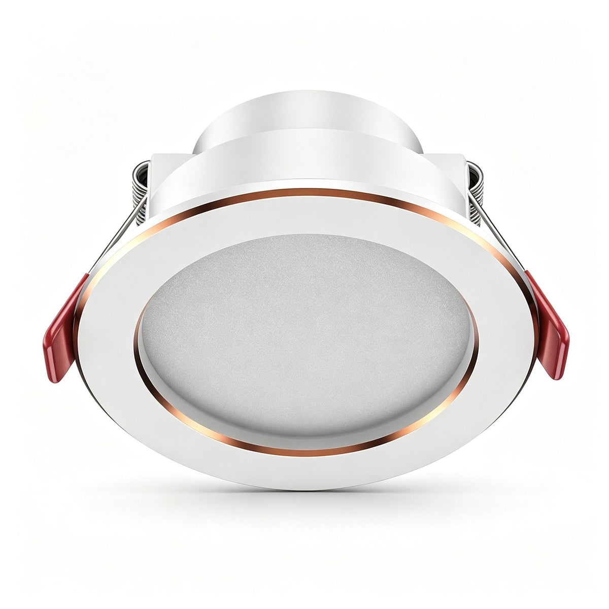 Platinum White 7W Tri-Color [Flagship Die-Cast Aluminum] (Cutout 7-9cm) | Recessed LED Downlight | Christmas Flagship Dimmable Gift | Die-Cast Aluminum 3-Color Light