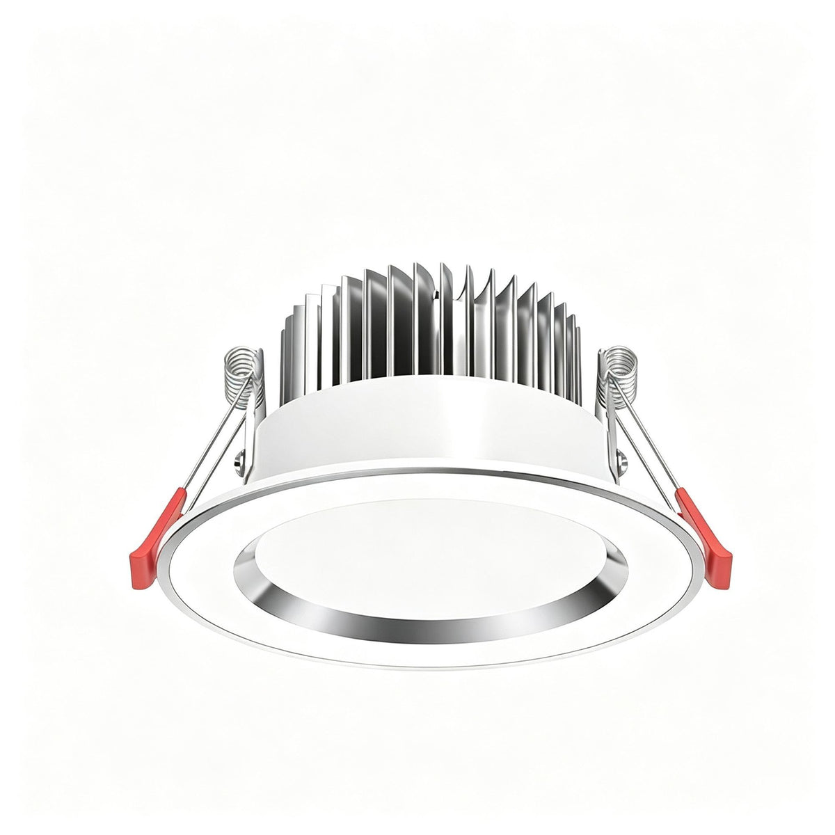 Silver White 5W Tri-Color [Luxury All Aluminum] (Cutout 6.5-8.5cm) | Recessed LED Downlight | Christmas Mini Dimmable Gift | All Aluminum 3-Color Small Ceiling Lamp