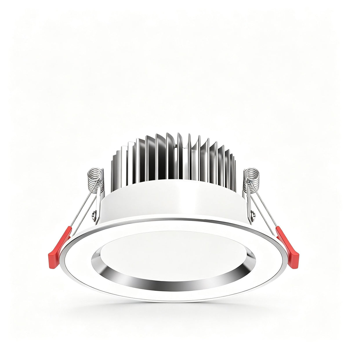 Silver White 7W Tri-Color [Luxury All Aluminum] (Cutout 6.5-9cm) | Recessed LED Downlight | Halloween Luxury Dimmable Gift | All Aluminum 3-Color Ceiling Lamp