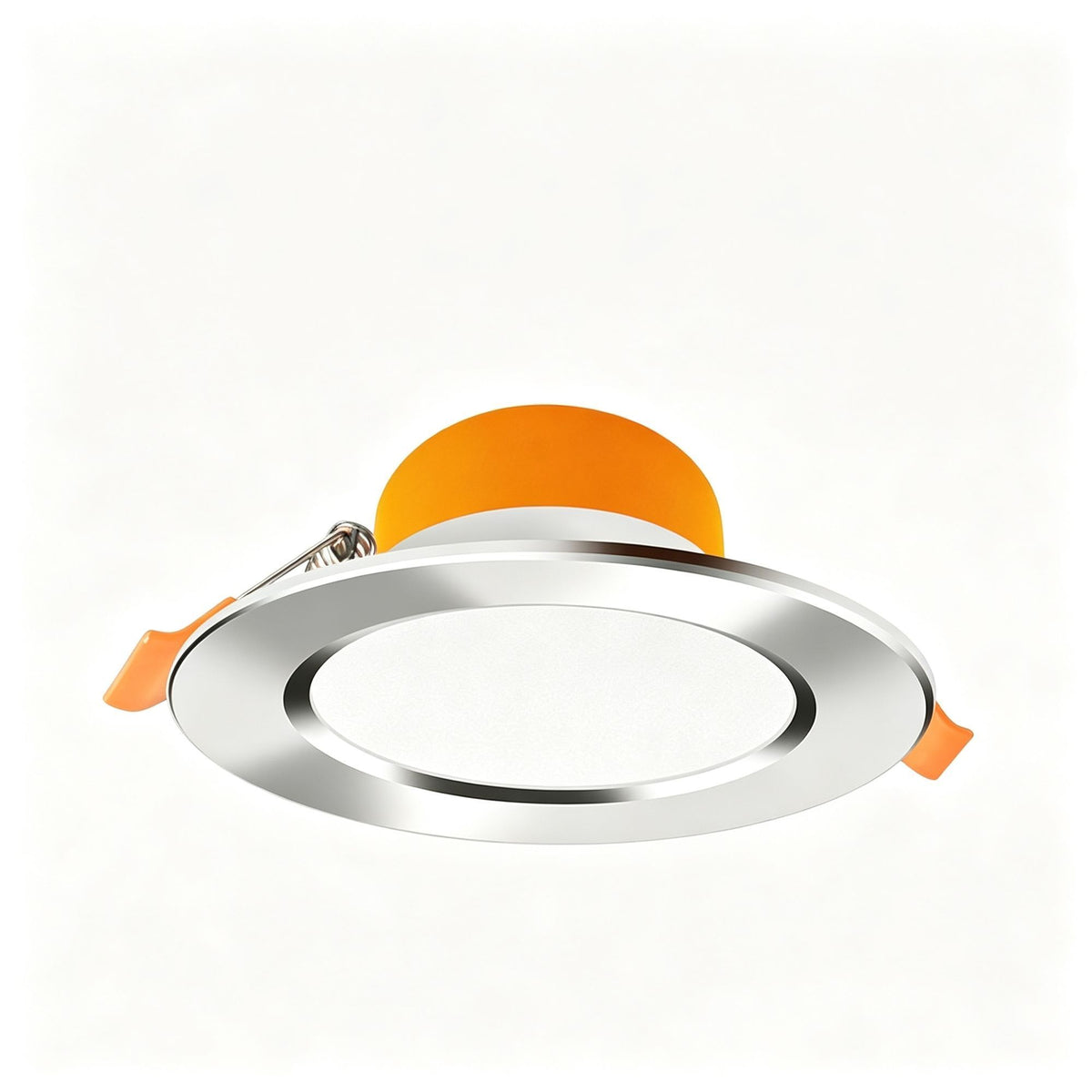 2 Pack All Aluminum Bright Silver 7W Cool White (Cutout 8.5-9.5cm) | Recessed LED Downlight | Christmas Compact Delicate Gift | Small Silver Trim Ceiling Light for Corridor