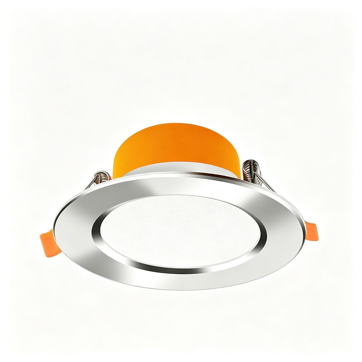 2 Pack All Aluminum Bright Silver 7W Warm White (Cutout 8.5-9.5cm) | Recessed LED Ceiling Light | Halloween Mini Cozy Gift | Small Warm Light Silver Downlight