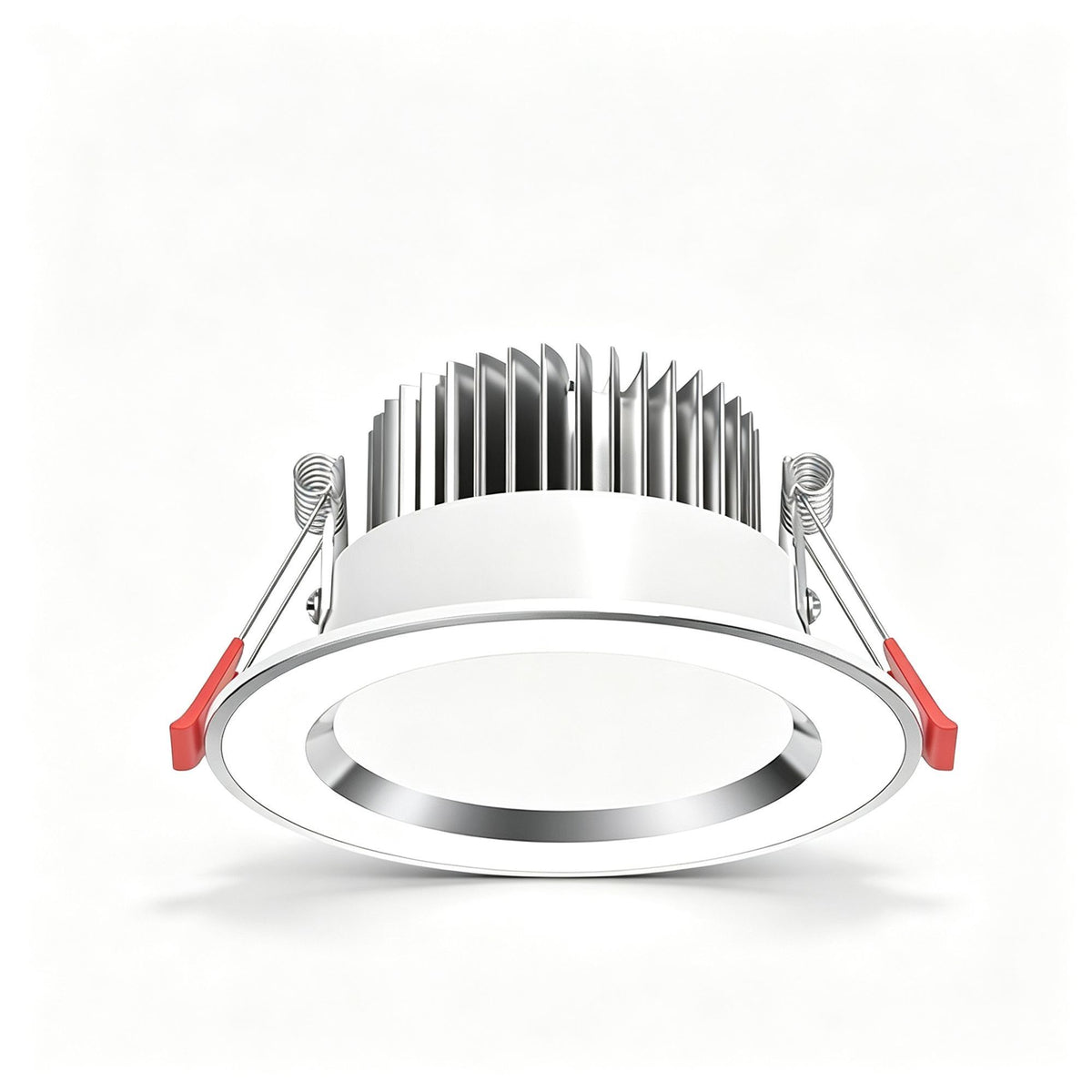 2 Pack Platinum White Full Spectrum 98 CRI 7W Neutral White (Cutout 6.5-8.5cm) | Recessed LED Downlight | Halloween Natural Vision Gift | Full Spectrum Neutral Light Home Downlight