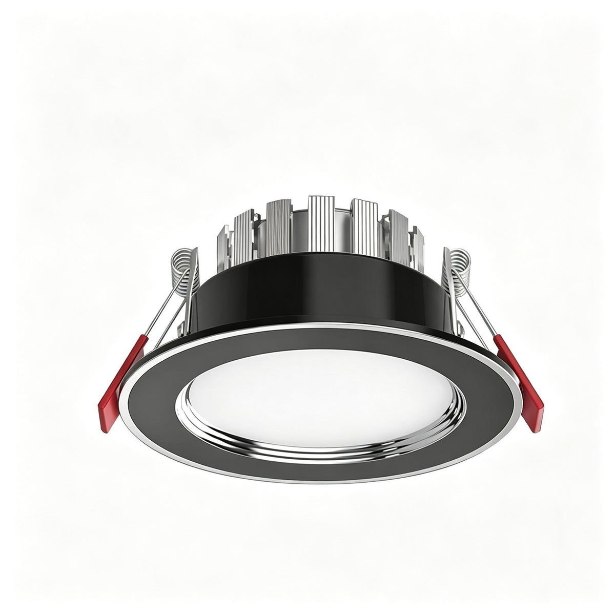 2 Pack Black Silver 7W Tri-Color [Premium Thickened Aluminum] (Cutout 7-9cm) | Recessed LED Downlight | Christmas Premium Dimmable Contrast Gift | Thick Aluminum 3-Color Two-Tone Ceiling Light