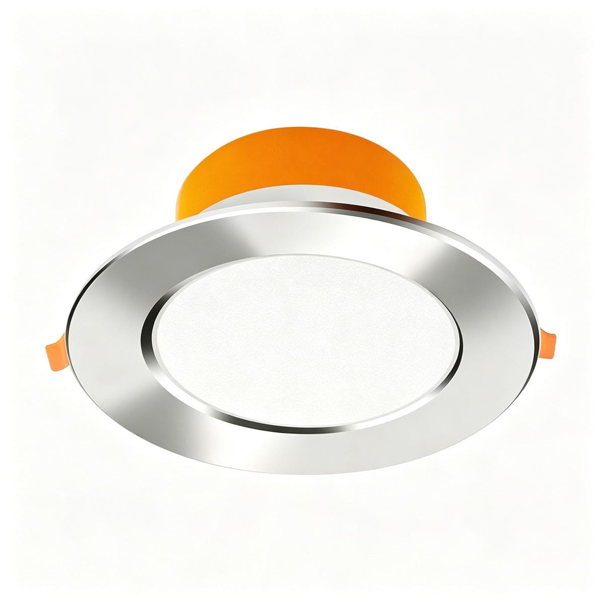 4 Pack All Aluminum Bright Silver 15W Warm White (Cutout 14-15.5cm) | Recessed LED Ceiling Light | Halloween Warm Silver Set | Cozy Warm Silver Trim Downlight