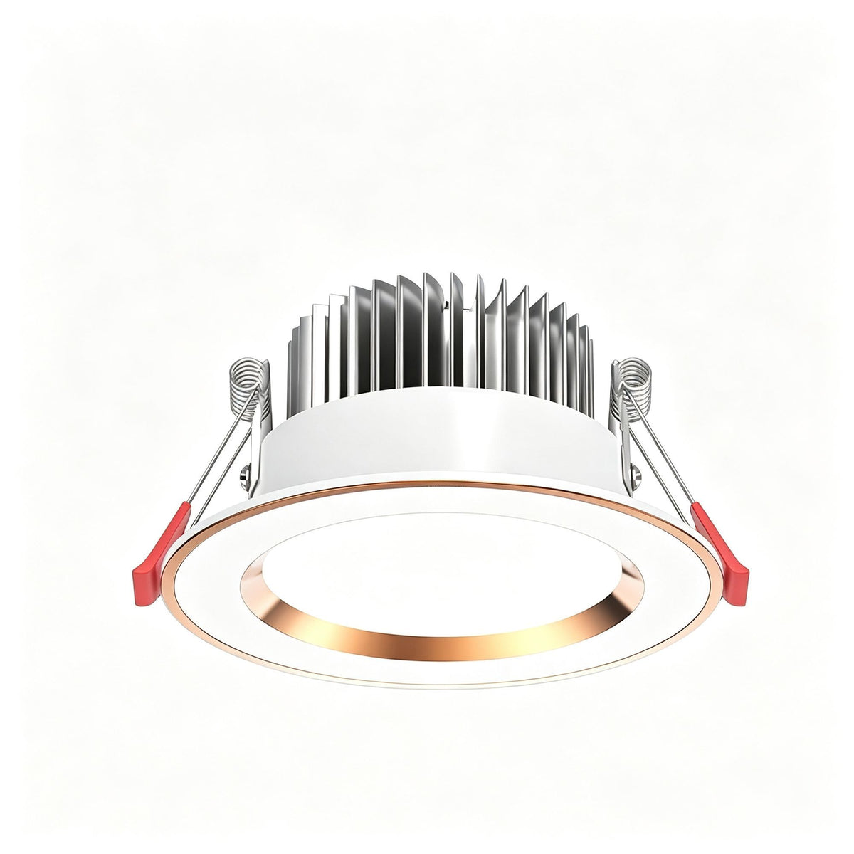 4 Pack Platinum White 7W Warm White [Luxury All Aluminum] (Cutout 6.5-9cm) | Recessed LED Ceiling Light | Halloween Luxury Warm Set | All Aluminum Warm Light Downlight