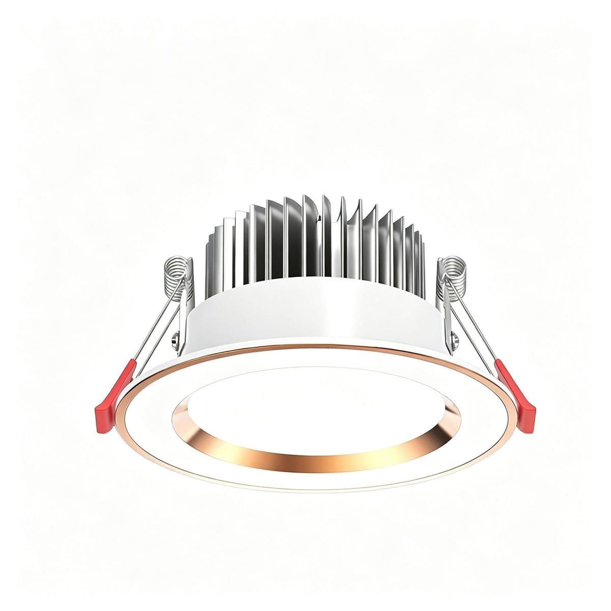 4 Pack Platinum White 7W Tri-Color [Premium Thickened Aluminum] (Cutout 7-9cm) | Recessed LED Downlight | Christmas Premium Dimmable Set | Thick Aluminum 3-Color Ceiling Light