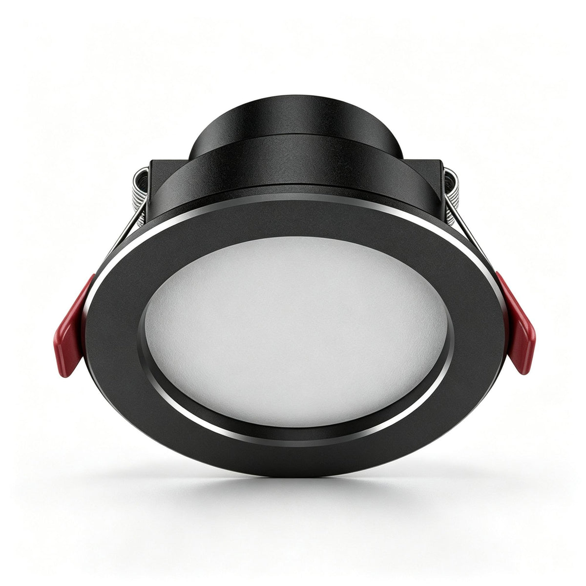 4 Pack Black Silver Flagship Full Spectrum 98 CRI 7W Tri-Color | Recessed LED Downlight | Christmas Dimmable Contrast Premium 4-Set | 3-Color Tunable Two-Tone Full Spectrum Lamp
