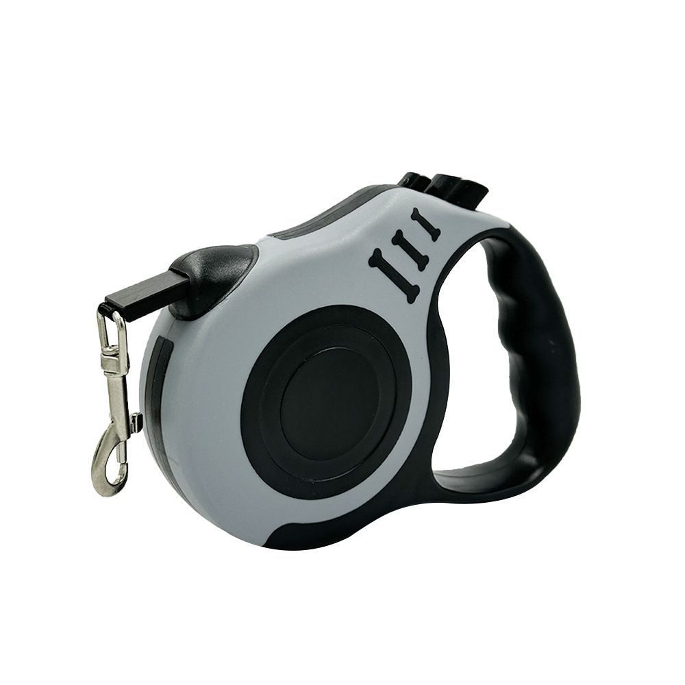 Gray 3m Premium Retractable Dog Leash | Christmas Versatile Daily Gift | Upgraded Automatic Extendable Pet Leash Blister Card Pack