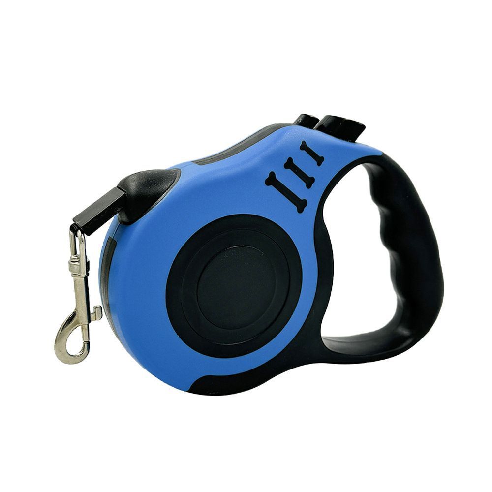 Blue 5m Premium Retractable Dog Leash | Christmas Bright Long Walk Gift | Upgraded Automatic Extendable Pet Leash Blister Card Pack