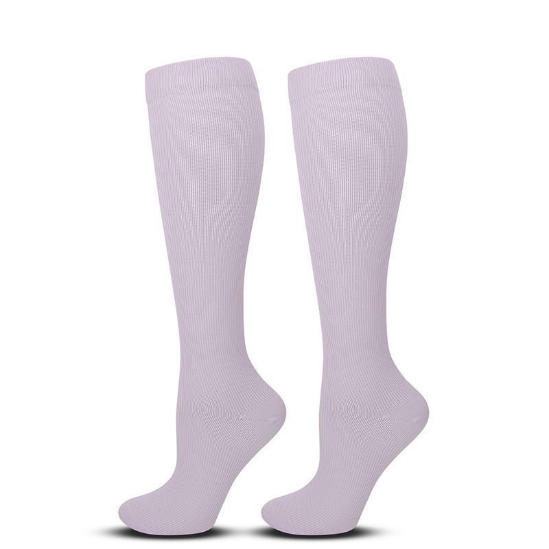 Flat Panel Light Purple Compression Calf Socks Size S/M (35-38) | Halloween Soft Elegant Gift | Slim Light Purple Calf Support Socks for Outings