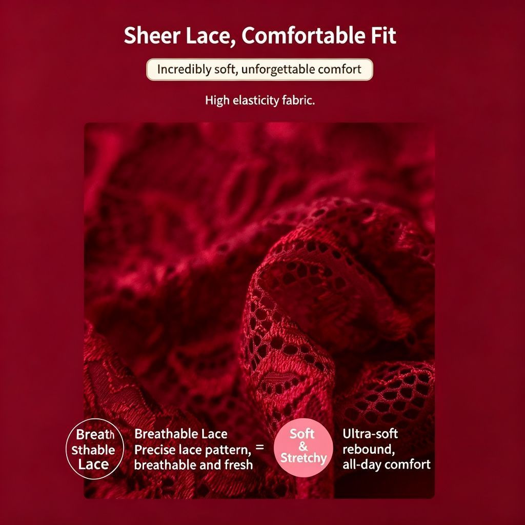 Green Hollow Out Lace Panties 4 Pack Size XXL | Halloween Plus Size Fresh Gift | Cotton Gusset High Elastic Big Size Briefs