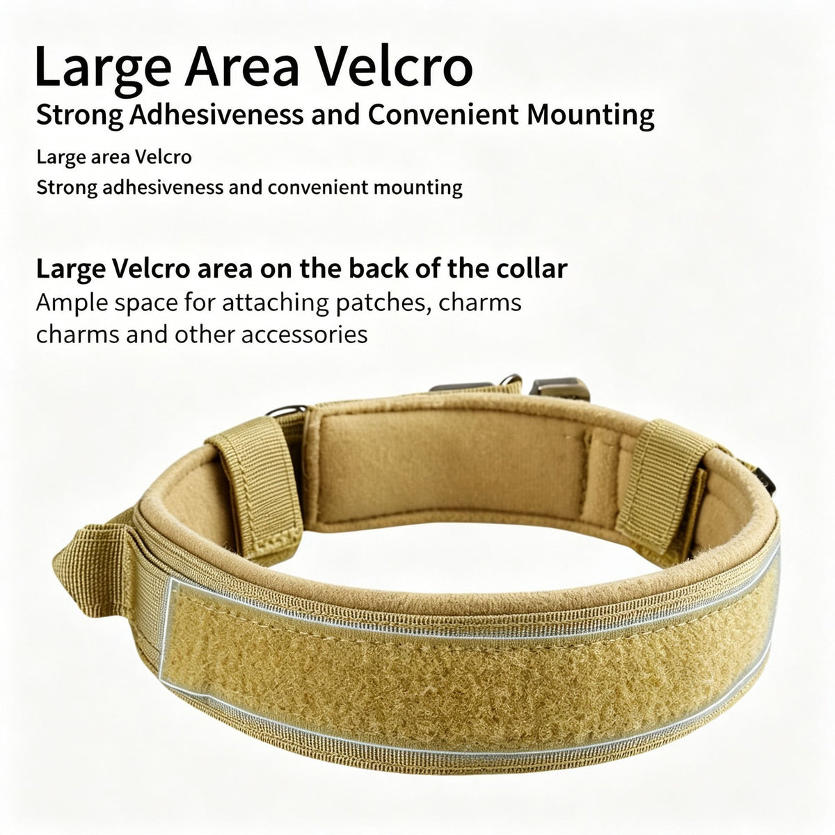 Outdoor Nylon Dog Collar, Thick Puppy Neck Collar Double‑Eye Buckle, Dark‑Green Double‑Eye Buckle Collar L, Christmas Outdoor Dog Accessory Gift