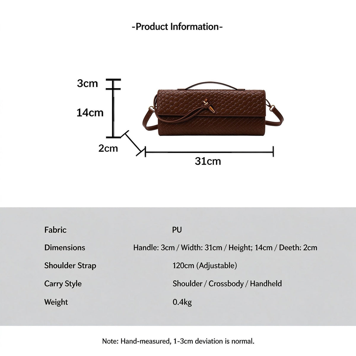 Woven Women Bag French Stick Bag Evening Organ Bag, Fashion Clutch Shoulder Crossbody Bag, Christmas Evening Party, Silver
