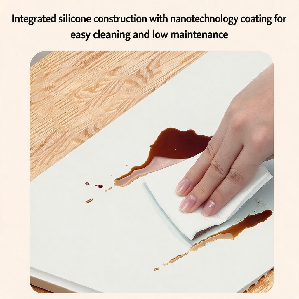 Nano Coated Food Heating Pad 65x38cm Blue Roll-Up Silicone Warming Board for Home Dining AU Plug