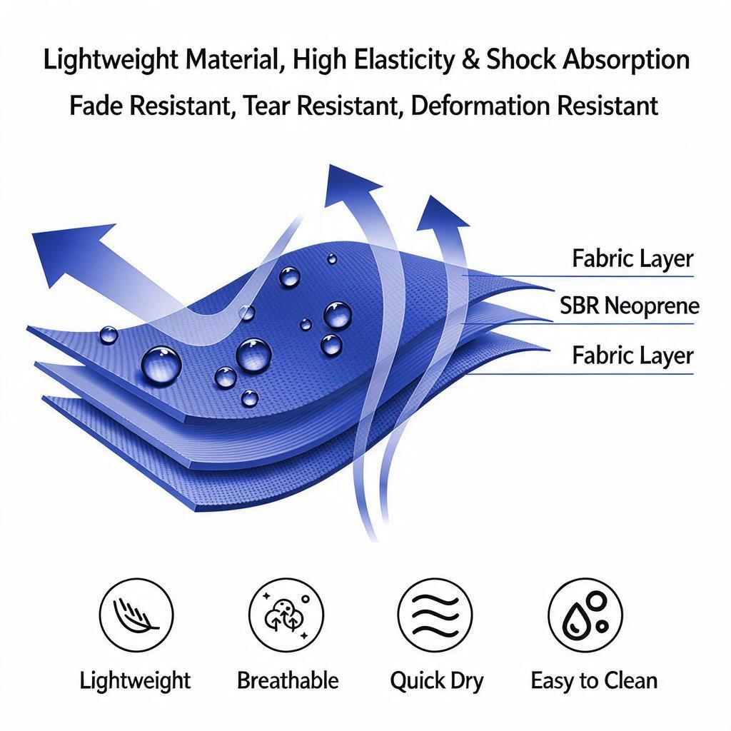 Pickleball Paddle Cover Neoprene Waterproof Shoulder Bag P01 31x24cm Outdoor Sports