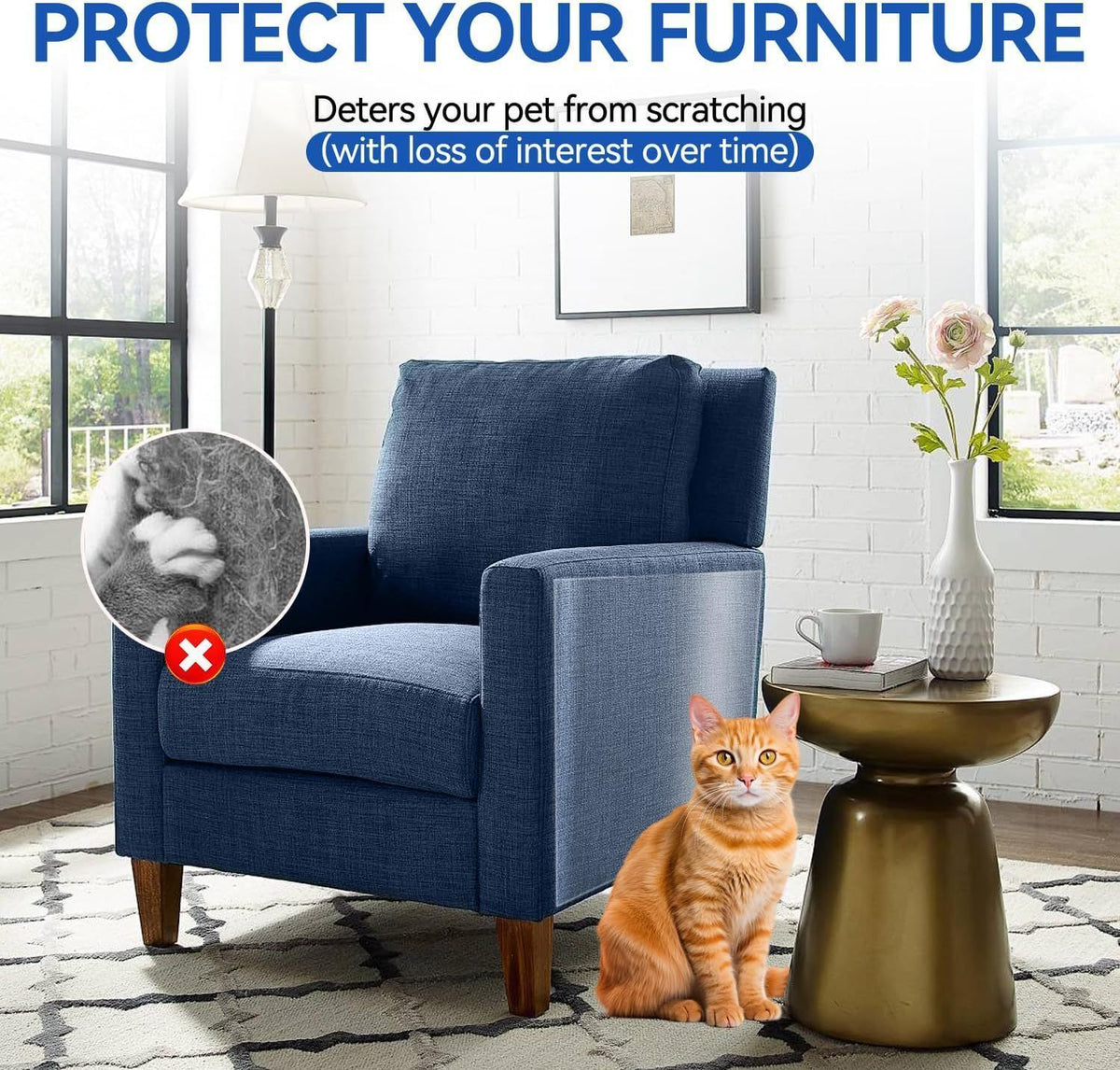 PVC Anti-Scratch Protective Film Self-Adhesive Cut-to-Size Pet Furniture Guard