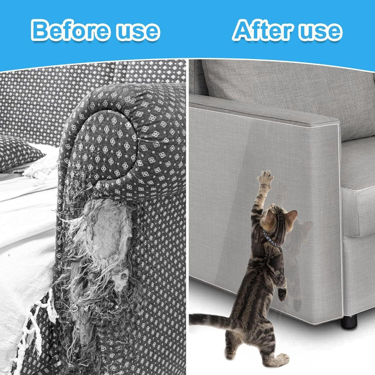 PVC Anti-Scratch Protective Film Self-Adhesive Cut-to-Size Pet Furniture Guard