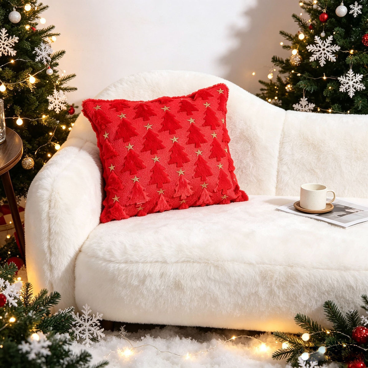 Set of 2 Christmas Cushion Covers (Pillow filling not included)-Style 31