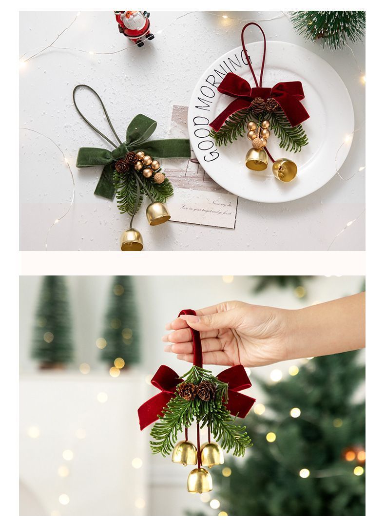 D2 Pinecone Double Bells Red 2 Pack