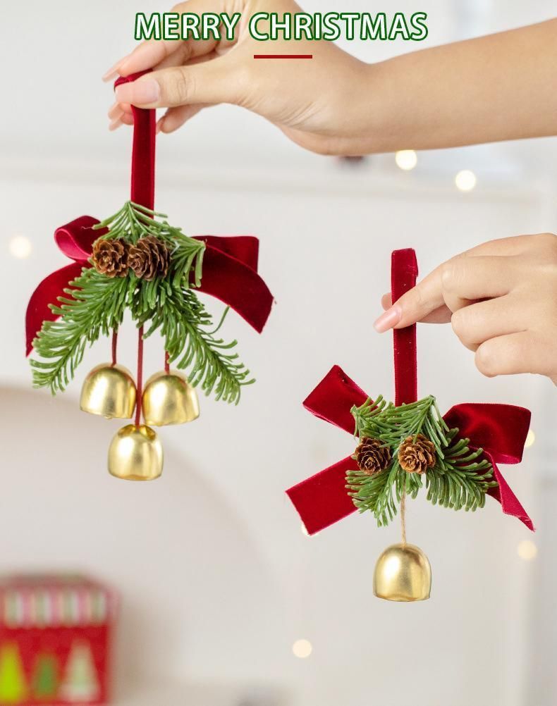D9 Christmas Pine Wreath Ornament Green 2 Pack