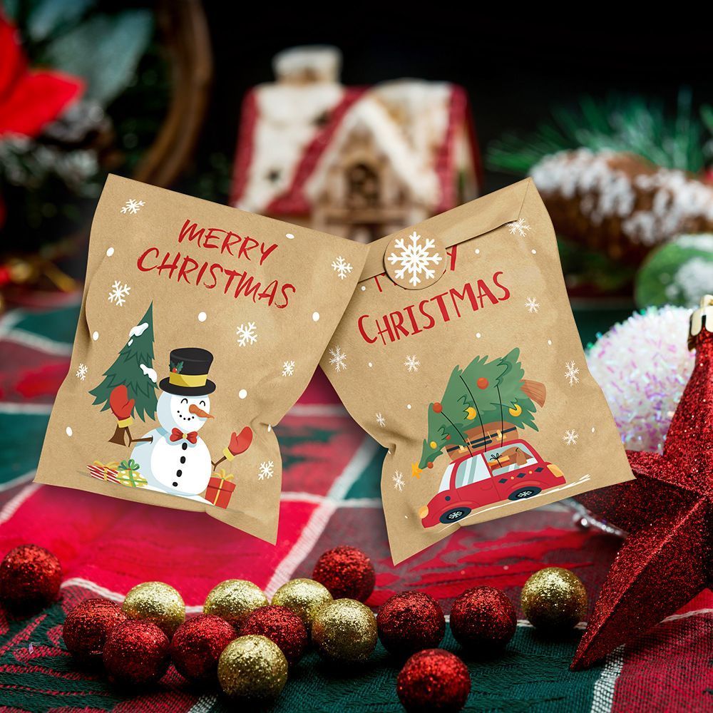 Christmas Mini Paper Bags S716, 24 Pieces
