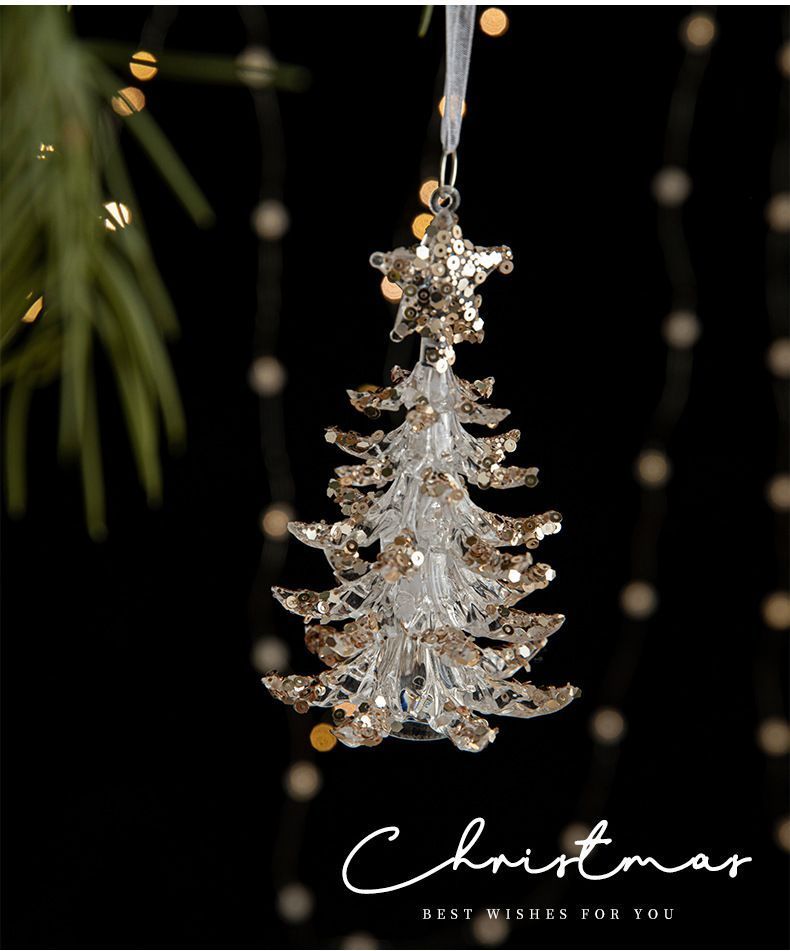 2pcs Snowflake B Christmas Ornament Props