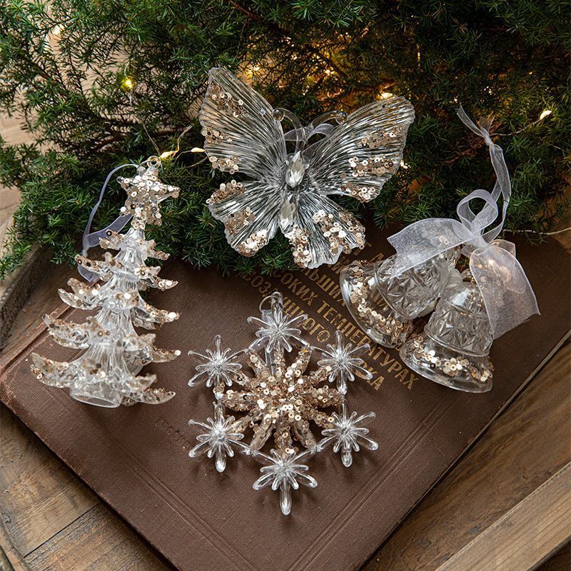 2pcs Wreath Christmas Ornament Props