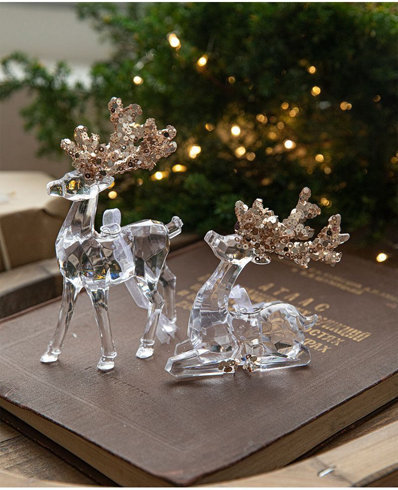 2pcs Burst Star Christmas Ornament Props