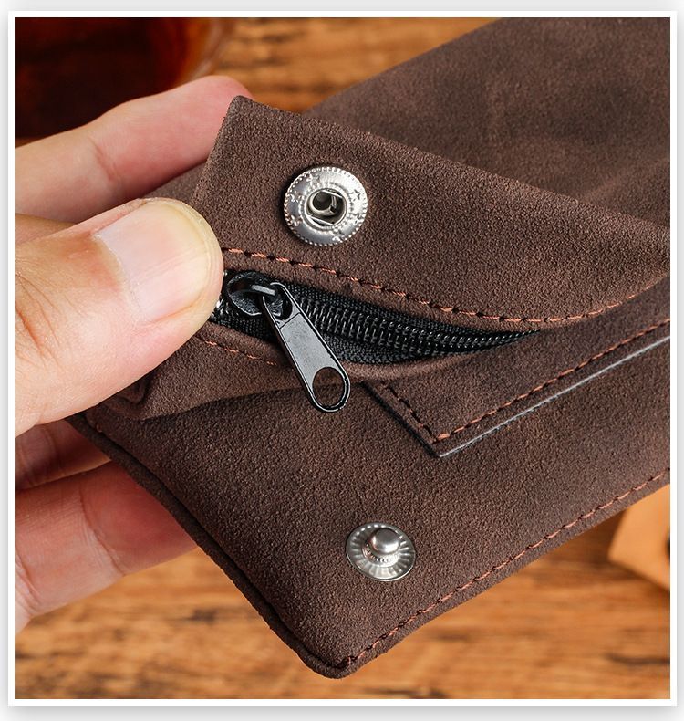 Matte Leather Storage Bag Black