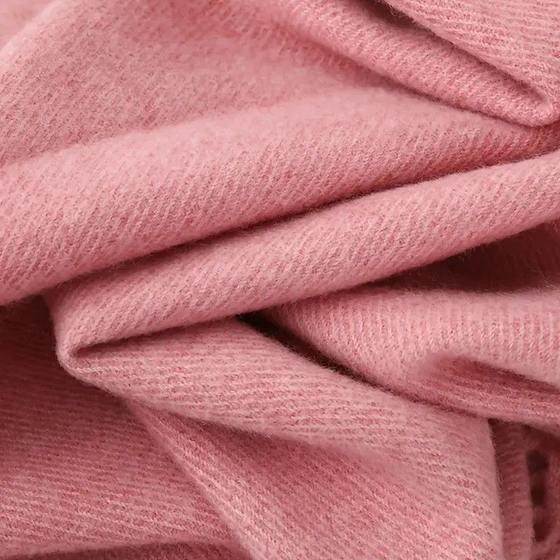 Solid Color Cashmere Wrap Scarf, Thickened for Warmth and Windproof, Bohemian-Style Winter Wardrobe Essential(burgundy43)