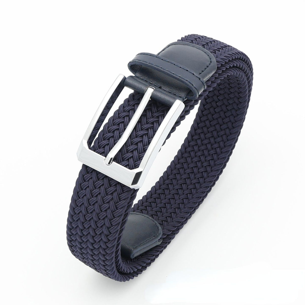 No-Hole Elastic Woven Belt, Unisex Comfortable and Versatile, Strong Elasticity Anti-Loosening, Breathable and Skin-Friendly No Sweating, Essential for Outdoor Sports and Daily Commute, A Casual Style Choice/Grey:L code