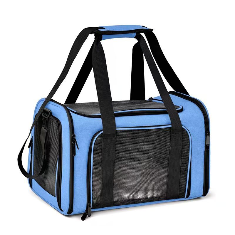 Breathable Multi-Functional Pet Carrier Backpack, Oxford Cloth Car Travel Cat & Dog Carrier, Large Capacity Portable Outdoor Pet Bag。（pink,size:L)