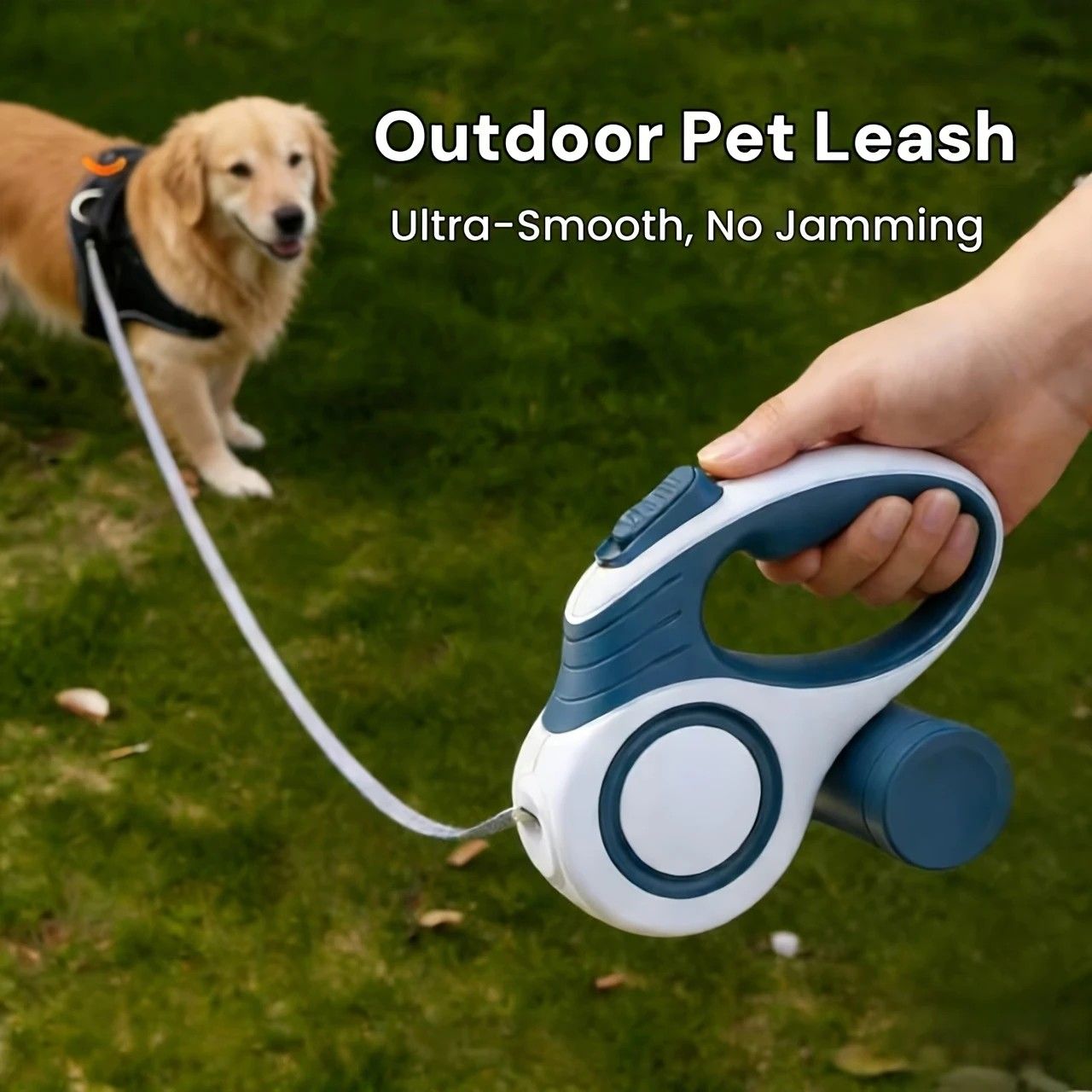Multi-function Automatic Retractable Pet Leash: High-Strength Anti-Break, One-Click Lock, Comfortable Grip, Eco-Friendly Waste Disposal, 5 Meters/196.85 Inches for Secure Dog Walking(claret-red)