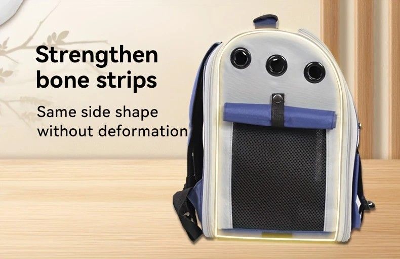 Cat Backpack Carrier - Lightweight, Foldable, Shape-Retaining Travel Bag for Cats and Small Dogs up to 8kg(Milk coffee color)