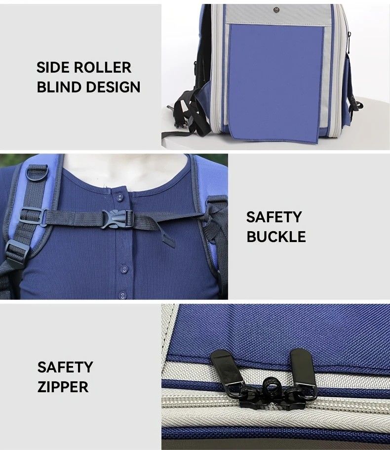 Cat Backpack Carrier - Lightweight, Foldable, Shape-Retaining Travel Bag for Cats and Small Dogs up to 8kg(Milk coffee color)