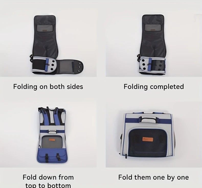 Cat Backpack Carrier - Lightweight, Foldable, Shape-Retaining Travel Bag for Cats and Small Dogs up to 8kg(Milk coffee color)