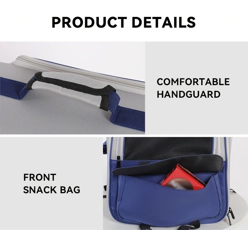 Cat Backpack Carrier - Lightweight, Foldable, Shape-Retaining Travel Bag for Cats and Small Dogs up to 8kg(Sakura powder)