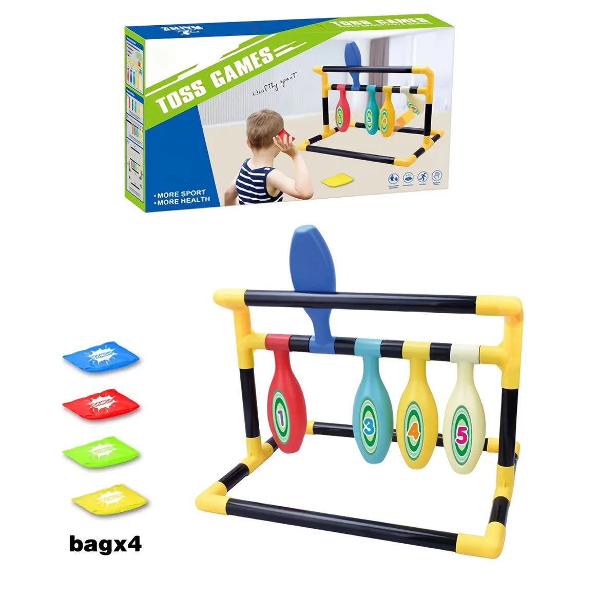 Indoor Outdoor Creative Kids Bowling Set, Parent-Child Interactive Family Party Game, Sensory Coordination Training, Birthday Children's Day Gift, Boxed Holiday Present, Random Color Bag Pattern