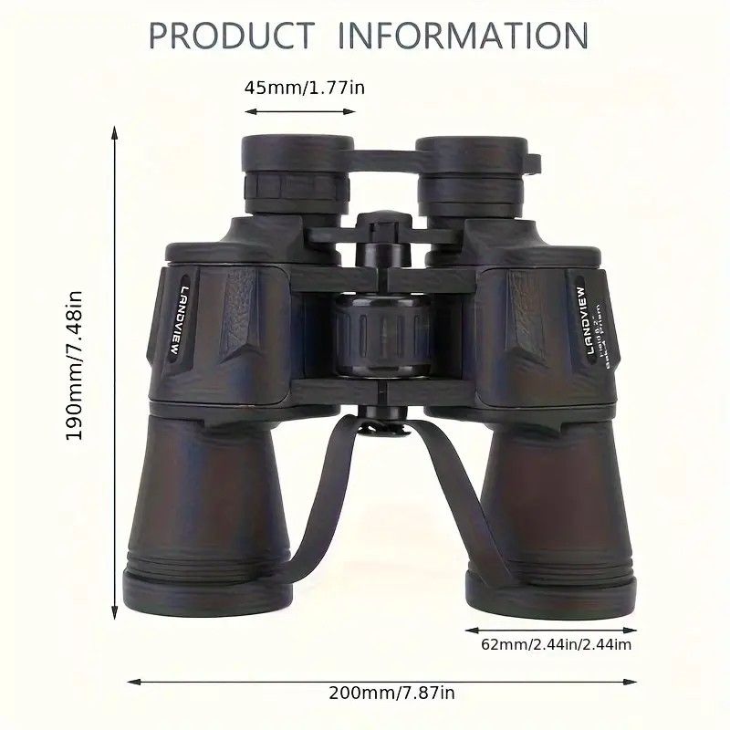 10x50 HD Binoculars - Wide Angle Large Eyepiece - Night Vision for Birdwatching Hiking Concerts - Lightweight & Portable（Black blade）