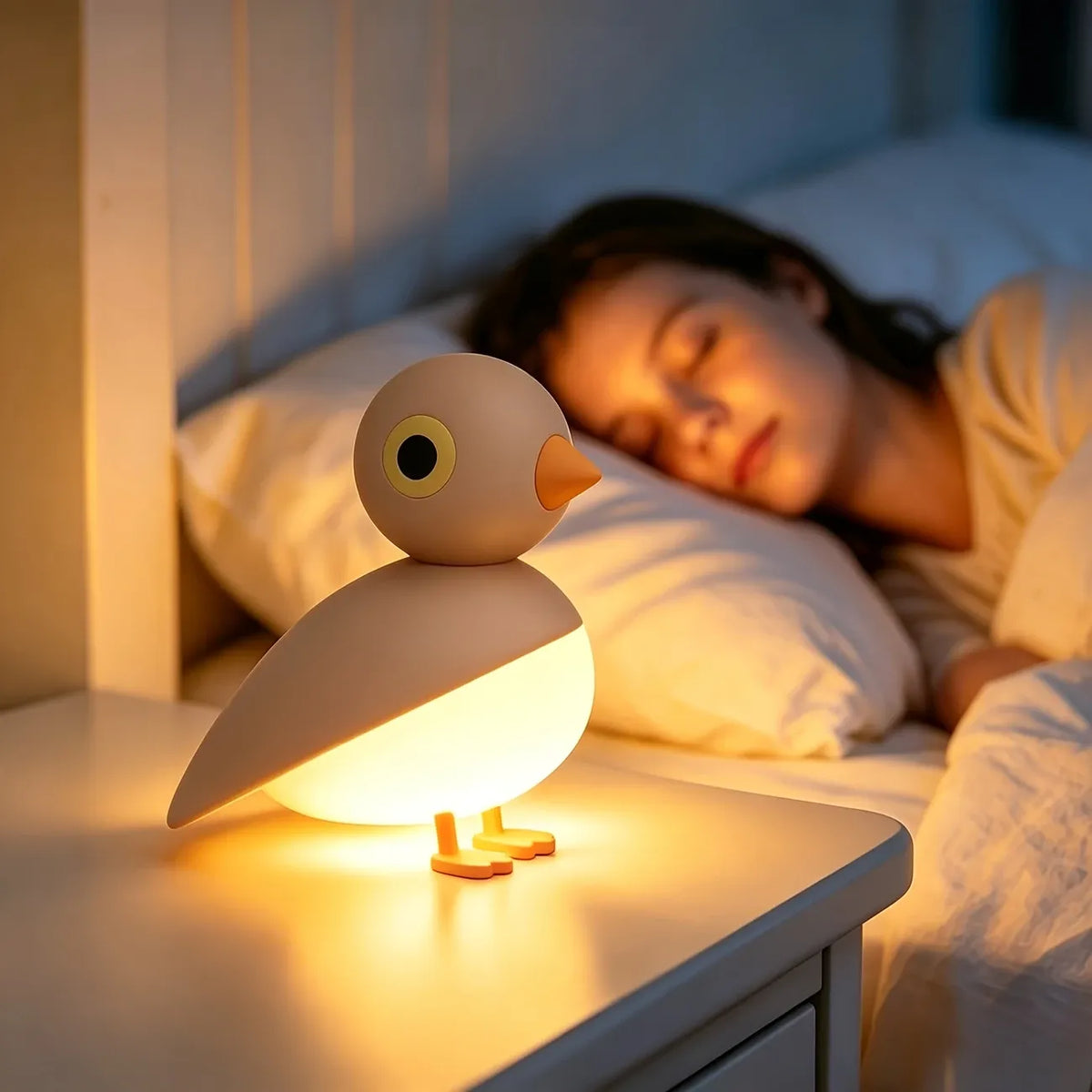Lucky Bird Motion Sensor Night Light, PIR + Light Dual Control, 7m Range, Magnetic Wall Mount, 800mAh Rechargeable, Soft Warm White.(white)