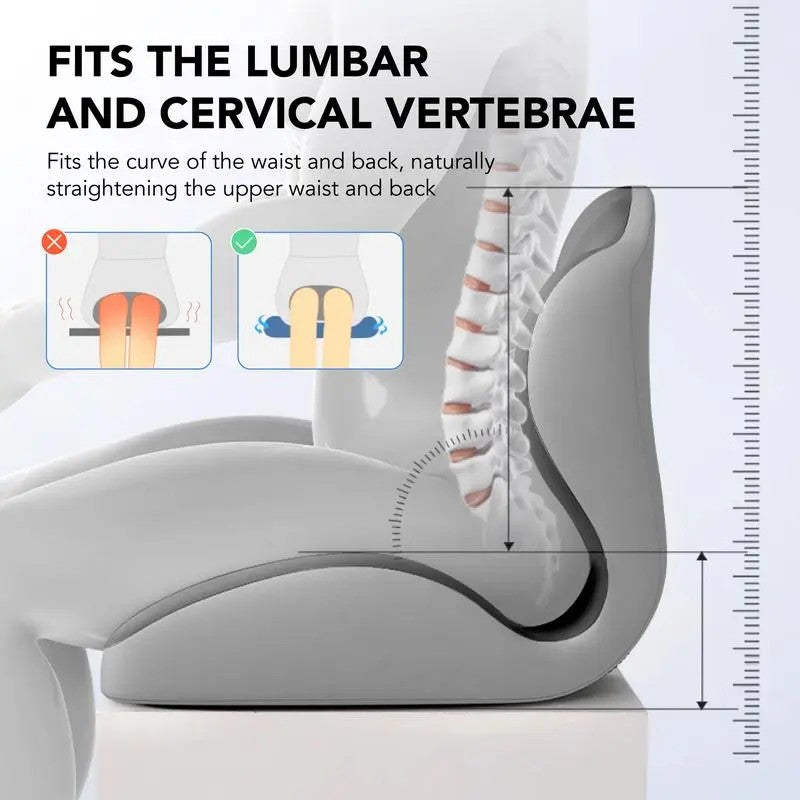 Ergonomic Memory Foam Seat Cushion provides comfortable lumbar and back support, suitable for office chairs and car seats. Reduces pressure and relieves back pain, lightweight and portable with moderate softness, a thoughtful gift for family and friends.