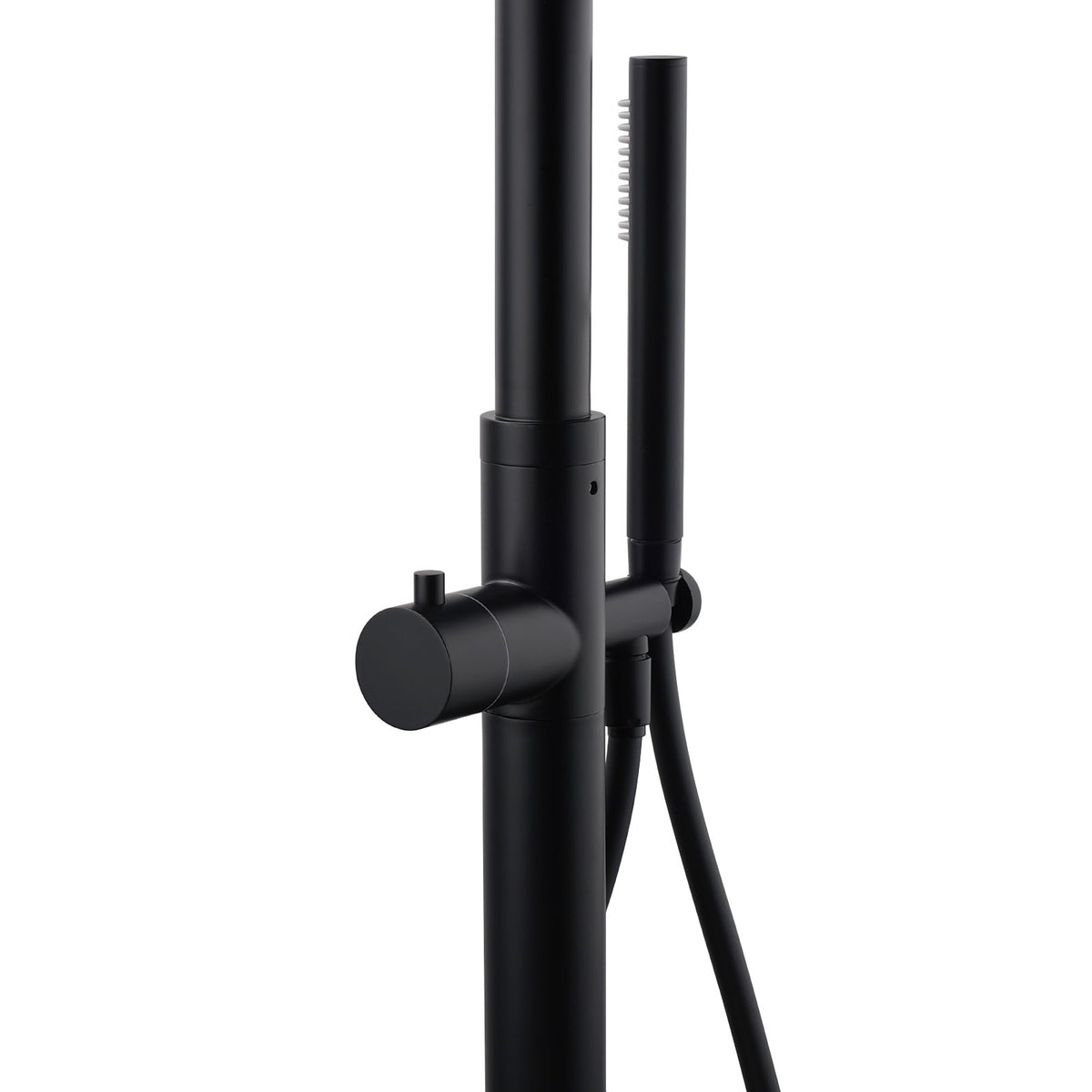 WELS Matte Black 316SUS Dual Shower Set Outdoor Bath System Rainfall 10" Head